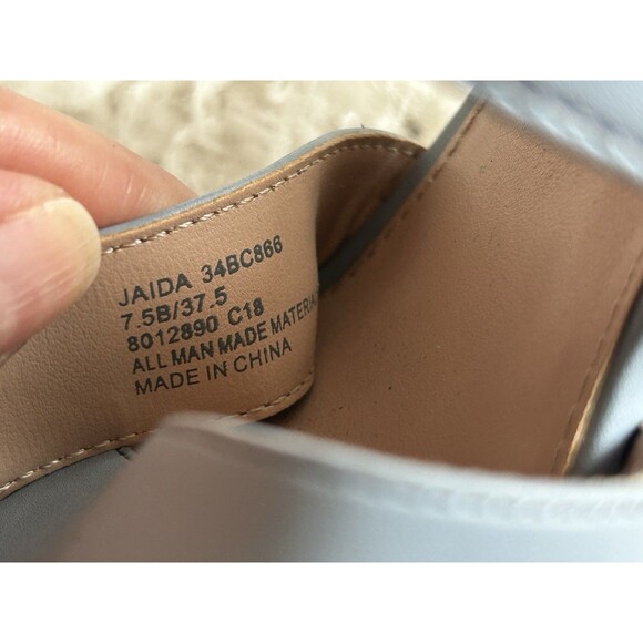 BCBG Women’s Size 7.5 Blue Wedge Sandals Preowned - Picture 4 of 8